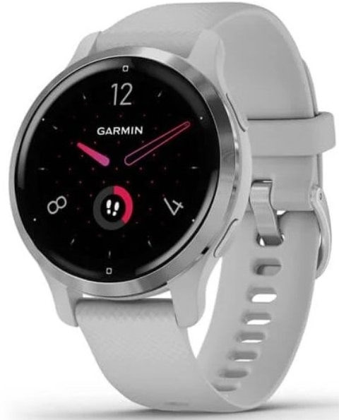 Умные часы Garmin Venu 2S (нержавеющая сталь/серый)