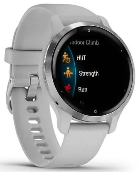 Умные часы Garmin Venu 2S (нержавеющая сталь/серый)