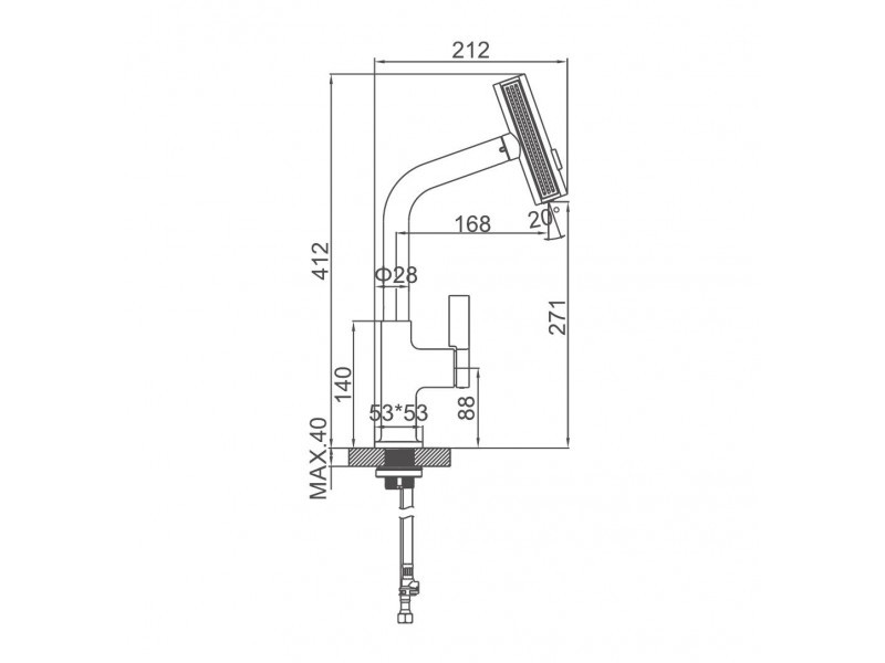 Смеситель Ledeme L6099D-4