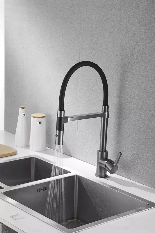 Смеситель Rose R133T (оружейная сталь)