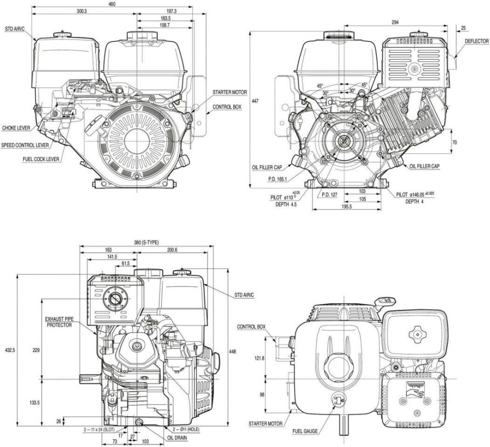 Двигатель Honda GX390RT2-VKX4-SD