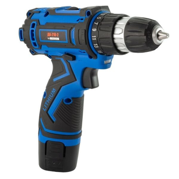 Дрель-шуруповерт Витязь ДА-218-2 (с 2-мя АКБ, кейс)