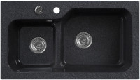 Кухонная мойка Belux SG-REC-DUO 8045 (черный)