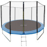 Батут GetActive Jump 8ft - 252 см с лестницей, внешней сеткой (синий) Батут GetActive Jump 8ft - 252 см с лестницей, внешней сеткой (синий)