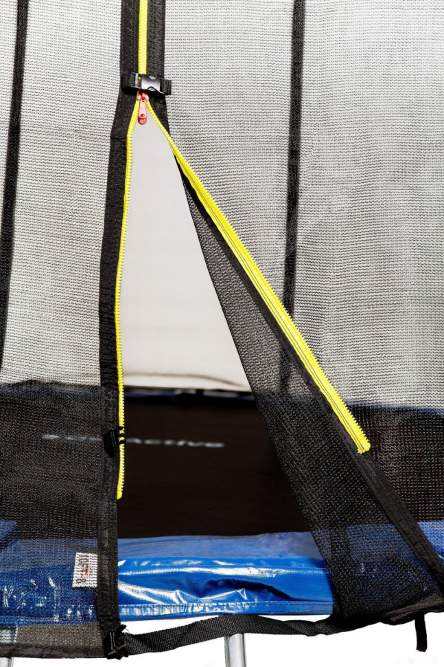 Батут GetActive Jump 8ft - 252 см с лестницей, внешней сеткой (синий) Батут GetActive Jump 8ft - 252 см с лестницей, внешней сеткой (синий)