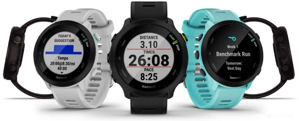 Умные часы Garmin Forerunner 55 (белый) Умные часы Garmin Forerunner 55 (белый)