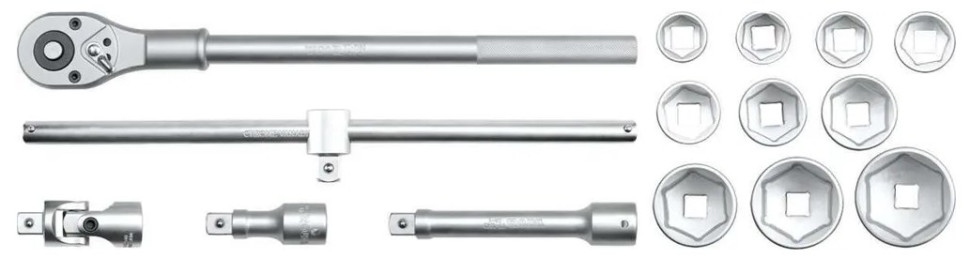 Набор бит и торцевых головок Yato YT-1334 (15 предметов) Набор бит и торцевых головок Yato YT-1334 (15 предметов)