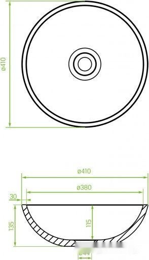 Умывальник Laveo Amber VGR1421T Умывальник Laveo Amber VGR1421T