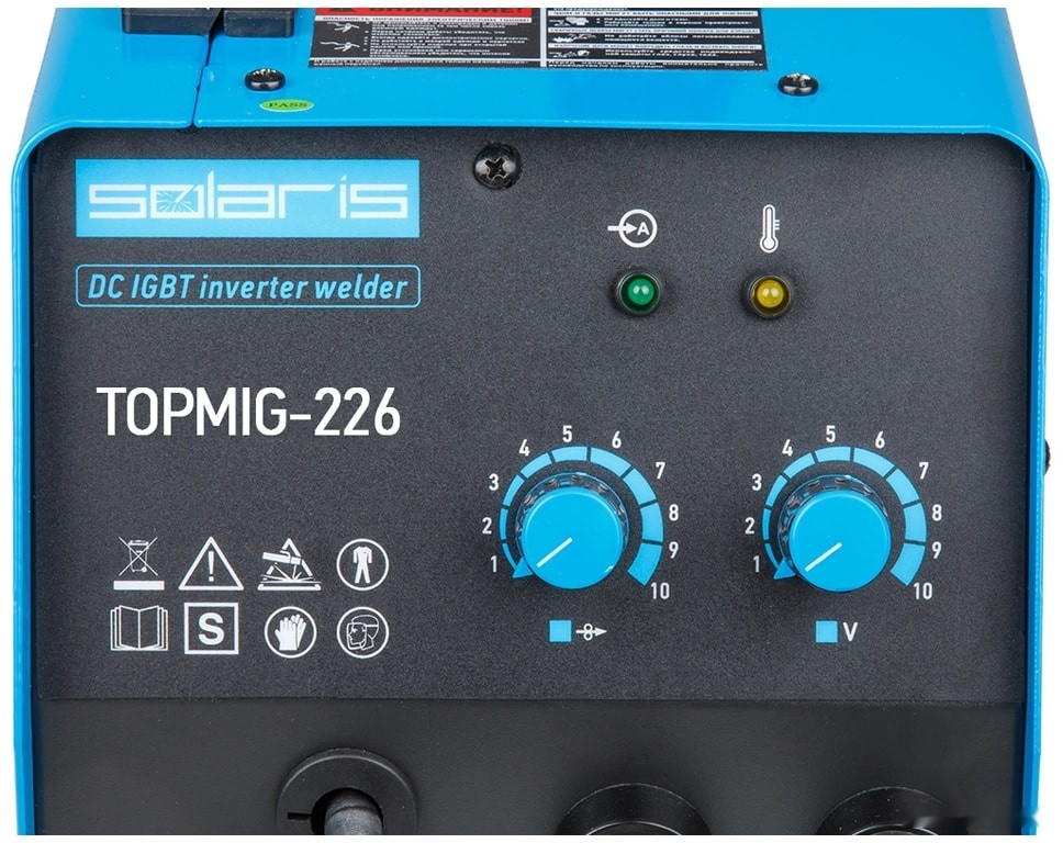 Сварочный инвертор Solaris TOPMIG-226 (горелка 5 м) Сварочный инвертор Solaris TOPMIG-226 (горелка 5 м)