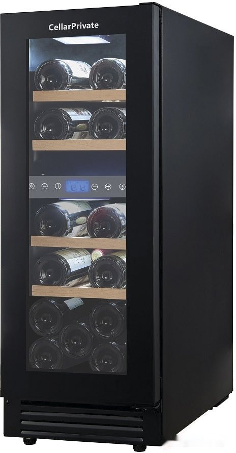 Винный шкаф Cellar Private CP017-2TBH со скрытой ручкой Винный шкаф Cellar Private CP017-2TBH со скрытой ручкой