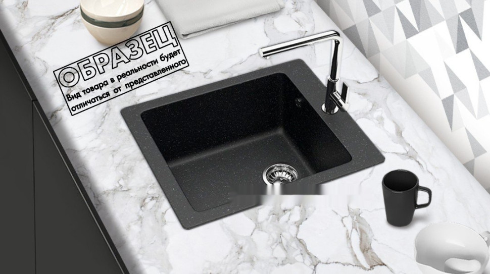 Кухонная мойка Berge BR-4200 + Like F8005022 (черный) Кухонная мойка Berge BR-4200 + Like F8005022 (черный)