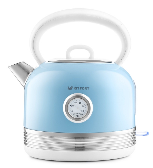 Электрический чайник Kitfort KT-634-4 (голубой)