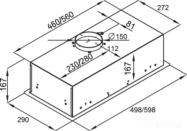 Вытяжка Ciarko Swift 500 (белый)