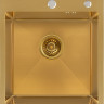 Кухонная мойка Basic CL DS Decor 45x50 (золото, коландер, дозатор)