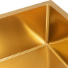 Кухонная мойка Basic CL DS Decor 45x50 (золото, коландер, дозатор)