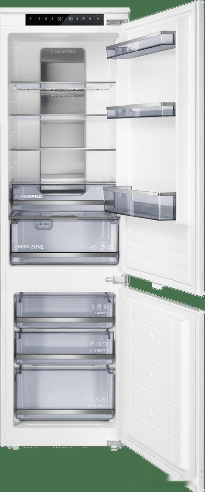 Холодильник Maunfeld MBF17754NFWHGR Lux Холодильник Maunfeld MBF17754NFWHGR Lux