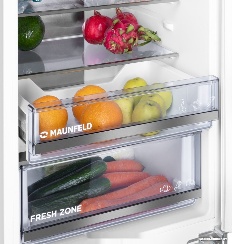 Холодильник Maunfeld MBF17754NFWHGR Lux Холодильник Maunfeld MBF17754NFWHGR Lux