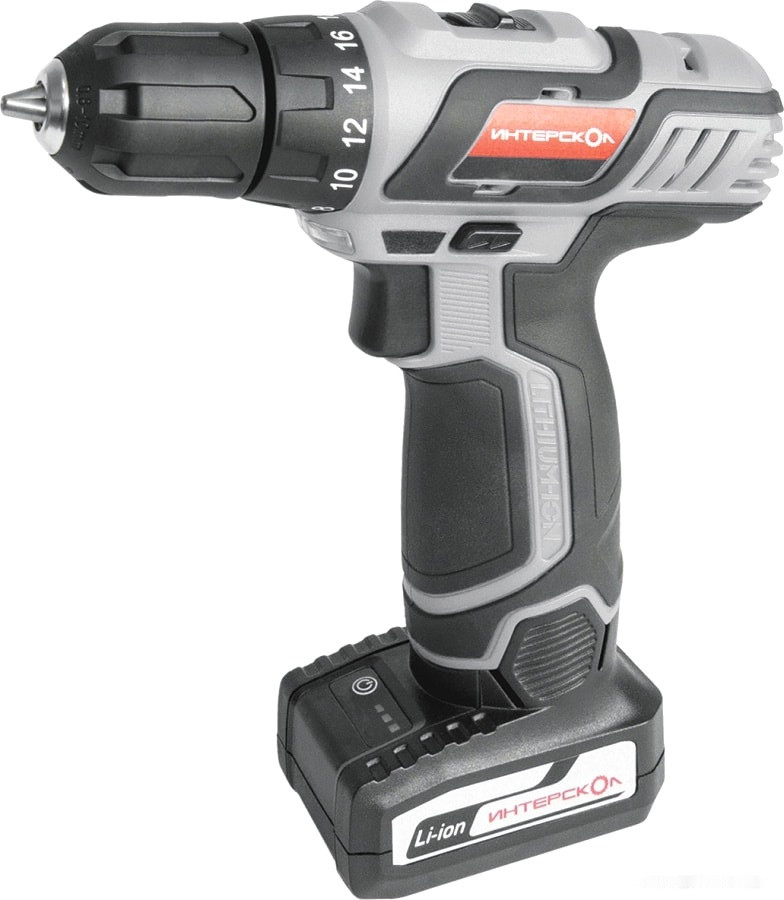 Дрель-шуруповерт Интерскол ДА-18ЭР Promo 436.2.2.20 (с 2-мя АКБ)