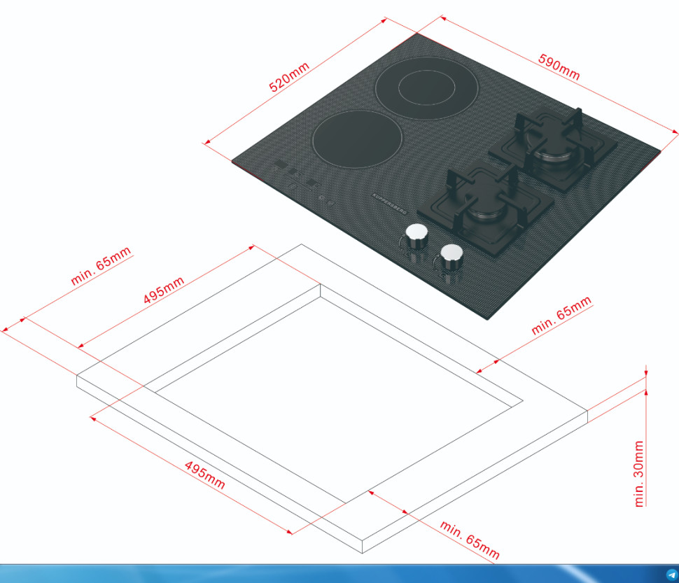 Варочная панель Kuppersberg EGS 600 Варочная панель Kuppersberg EGS 600