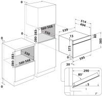 Микроволновая печь Whirlpool W7 MD440 NB