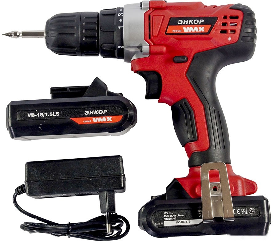 Дрель-шуруповерт Энкор VDS-10/18LS Дрель-шуруповерт Энкор VDS-10/18LS
