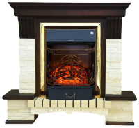 Камин Smolcom Stone Montebello STD-ASP (темный орех)