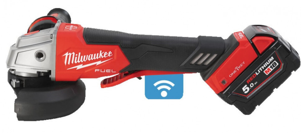 Угловая шлифмашина Milwaukee M18 ONEFSAG 125XPDB-502X Fuel 4933478435 (с 2-мя АКБ)