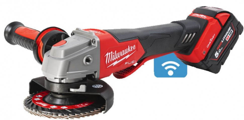 Угловая шлифмашина Milwaukee M18 ONEFSAG 125XPDB-502X Fuel 4933478435 (с 2-мя АКБ)