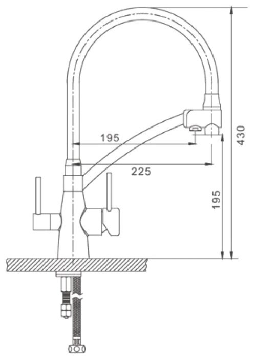 Смеситель Gappo G4398-1 Смеситель Gappo G4398-1