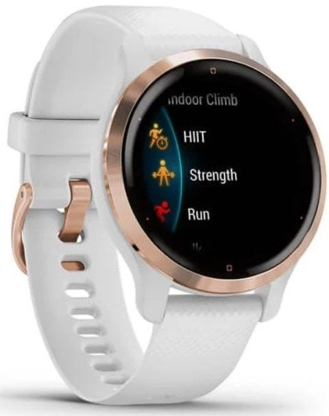 Умные часы Garmin Venu 2S (розовое золото/белый)