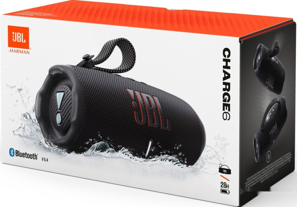 Портативная акустика JBL Charge 6 (черный) Портативная акустика JBL Charge 6 (черный)