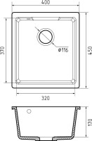 Кухонная мойка GranFest Urban GF-UR-4540 (черный)