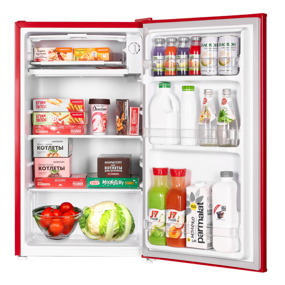 Однокамерный холодильник Maunfeld MFF83RR Однокамерный холодильник Maunfeld MFF83RR