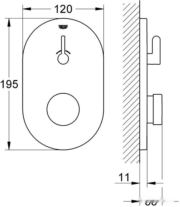 Смеситель Grohe Eurosmart Cosmopolitan T [36321000]