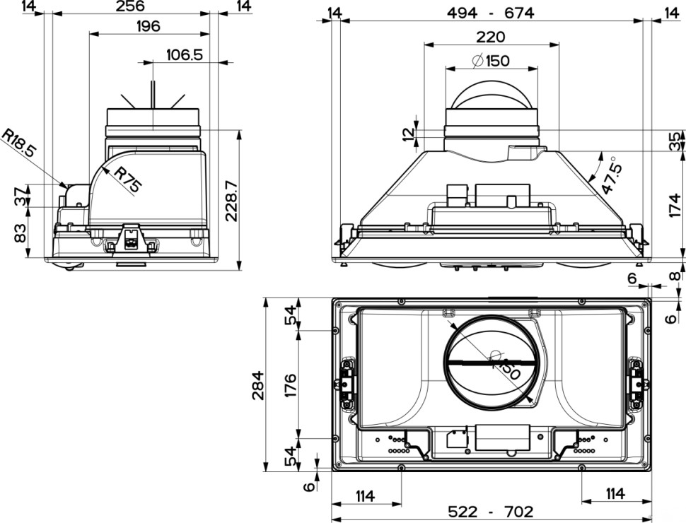 Вытяжка Faber Inka Plus HCS X A70