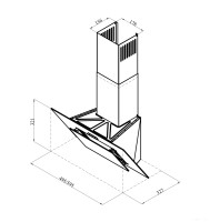 Вытяжка LEX Mira G 500 (черный)