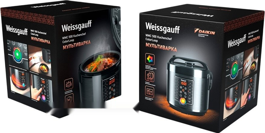 Мультиварка Weissgauff WMC 500 Kuchenchef ColorLoop