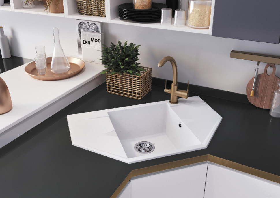 Кухонная мойка Polygran Riff-800 (черный 16) Кухонная мойка Polygran Riff-800 (черный 16)