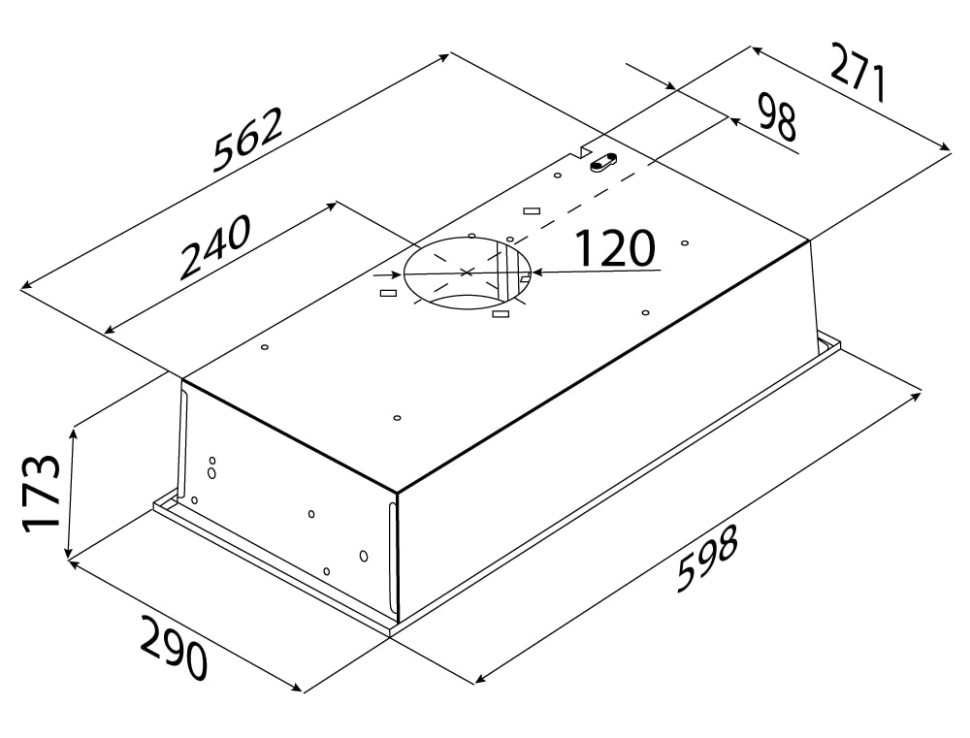 Вытяжка Maunfeld CROSBY ROCKY 60 белый Вытяжка Maunfeld CROSBY ROCKY 60 белый