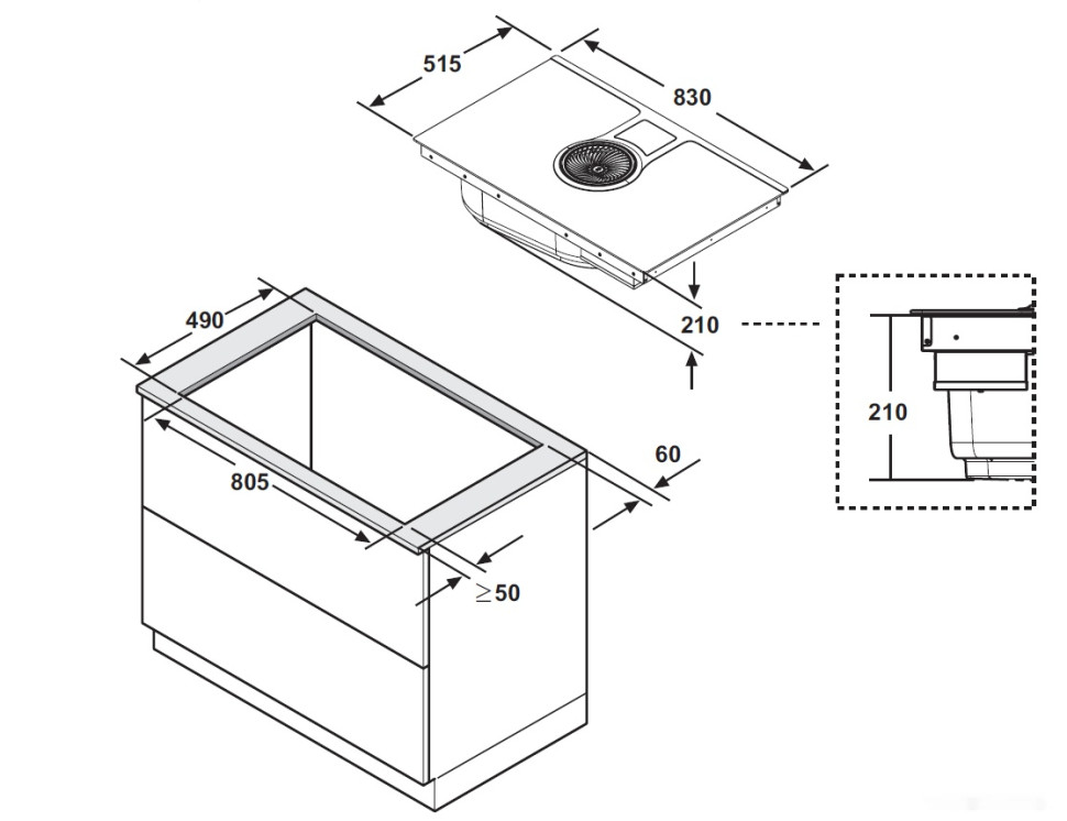Варочная панель Elica NikolaTesla BL/A/83 Варочная панель Elica NikolaTesla BL/A/83