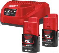 Аккумулятор для инструмента Milwaukee M12 M12NRG-202 4933459209 (2 x 12В/2 Ач + 12В)