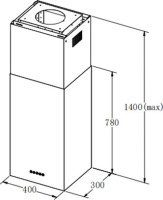 Вытяжка Weissgauff Box 1400 Island BL