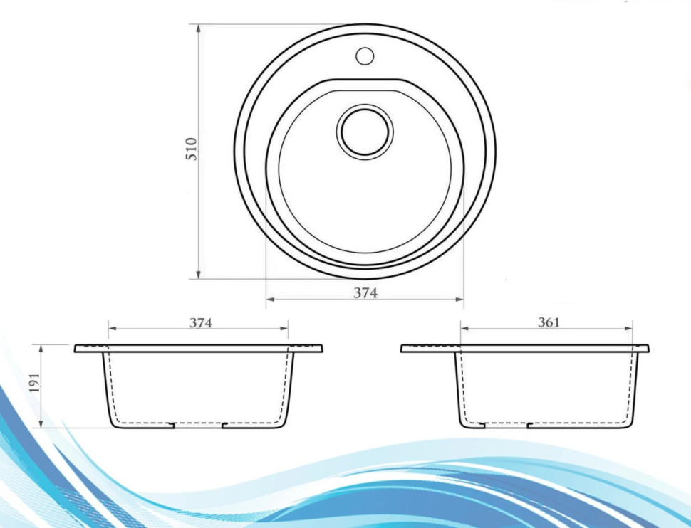 Кухонная мойка Berge BR-5200 + Like F8007122 (черный) Кухонная мойка Berge BR-5200 + Like F8007122 (черный)