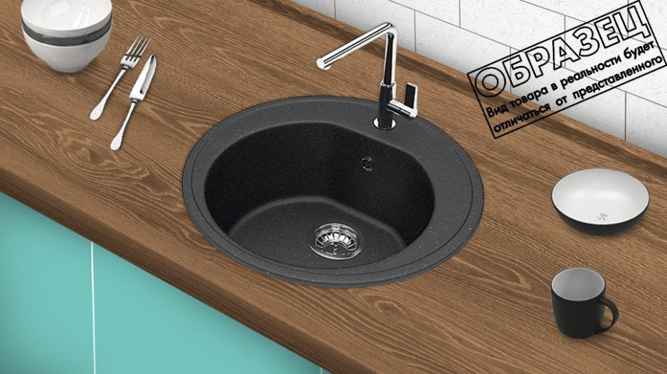 Кухонная мойка Berge BR-5200 + Like F8007122 (черный) Кухонная мойка Berge BR-5200 + Like F8007122 (черный)