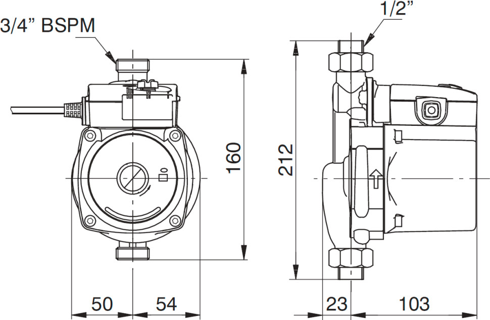 Циркуляционный насос Grundfos UPA 15-90 160