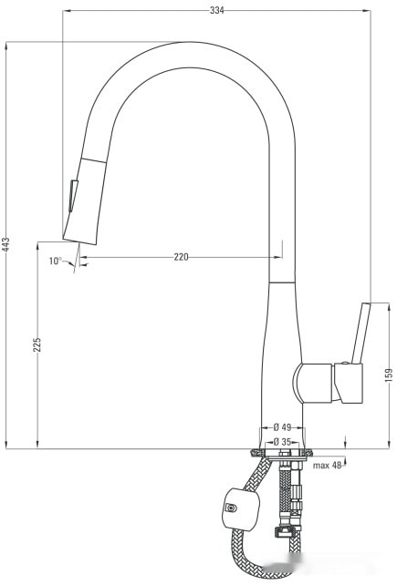Смеситель Deante Lukrecja BDH B720 Смеситель Deante Lukrecja BDH B720