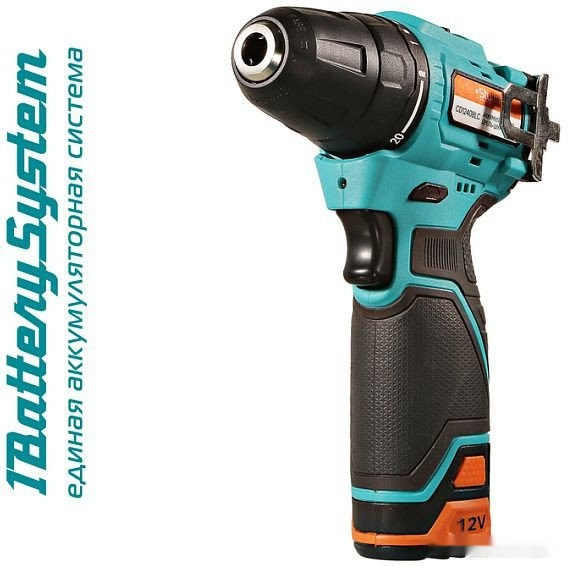 Дрель-шуруповерт Sturm CD1240BLC (с 2-мя АКБ, кейс)