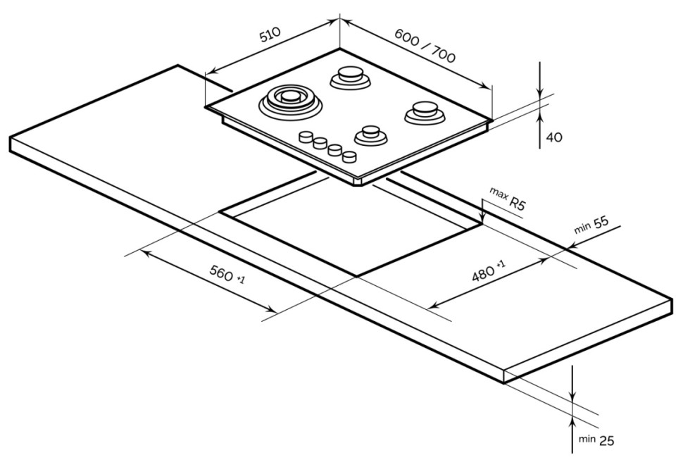 Варочная панель LEX GVG 642-1 WH Варочная панель LEX GVG 642-1 WH