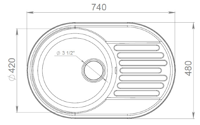 Кухонная мойка GranFest QUARZ GF-Z18 (песочный) Кухонная мойка GranFest QUARZ GF-Z18 (песочный)
