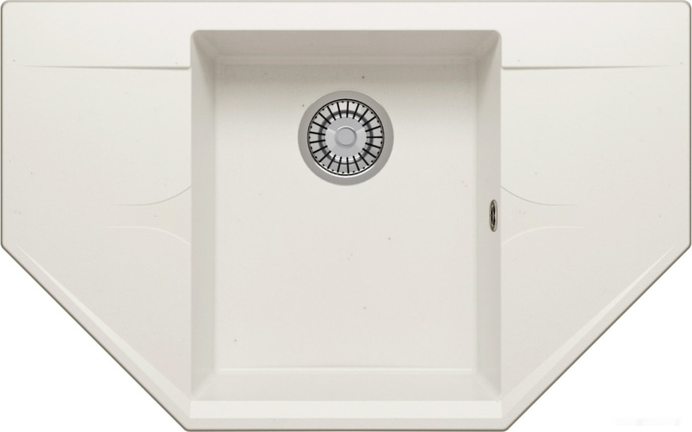 Кухонная мойка Polygran Riff-800 (белый хлопок 36)